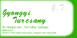 gyongyi turcsany business card