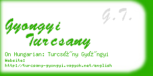gyongyi turcsany business card